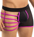 Sexy Rosy Neon Effect Straps Boxer Brief